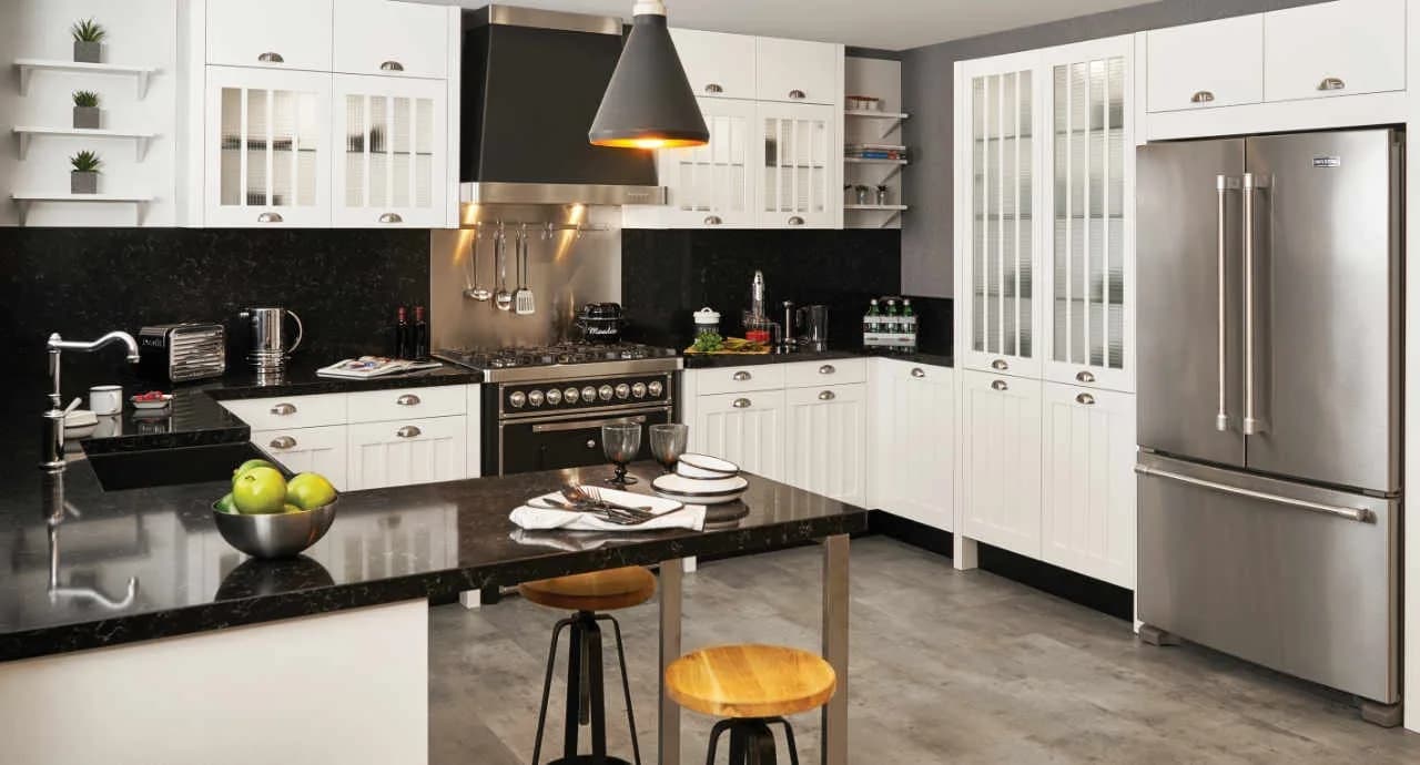 Belenco Spa Black 8727 kuvars tezgah uygulama örneği 1 (üretici görseli)