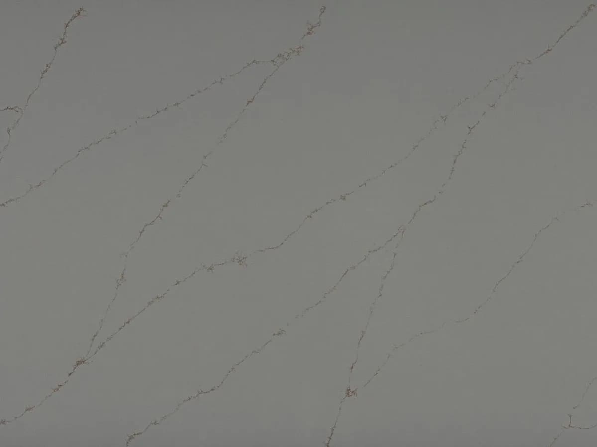 Çimstone Sinasos 660 kuvars tezgah, yüzey ve desenin yakın çekimi (üretici görseli)