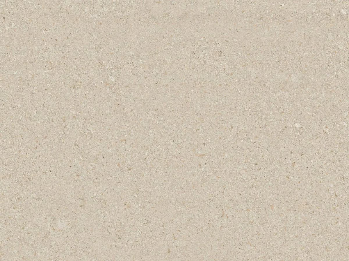 Dekton Avorio ultra kompakt tezgah, yüzey ve desenin yakın çekimi (üretici görseli)