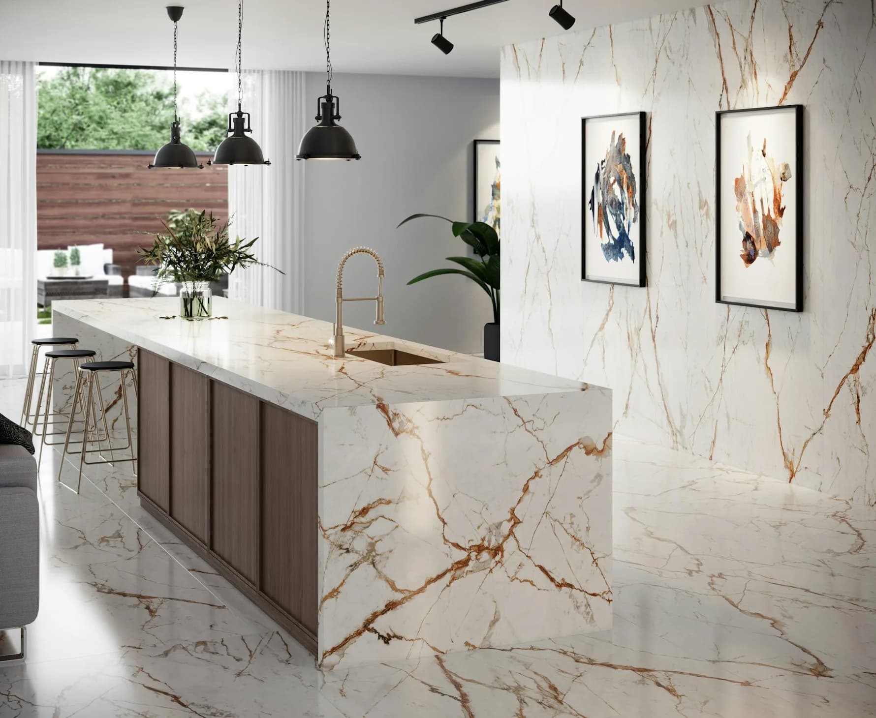 Dekton Awake ultra kompakt tezgah uygulama örneği 1 (üretici görseli)