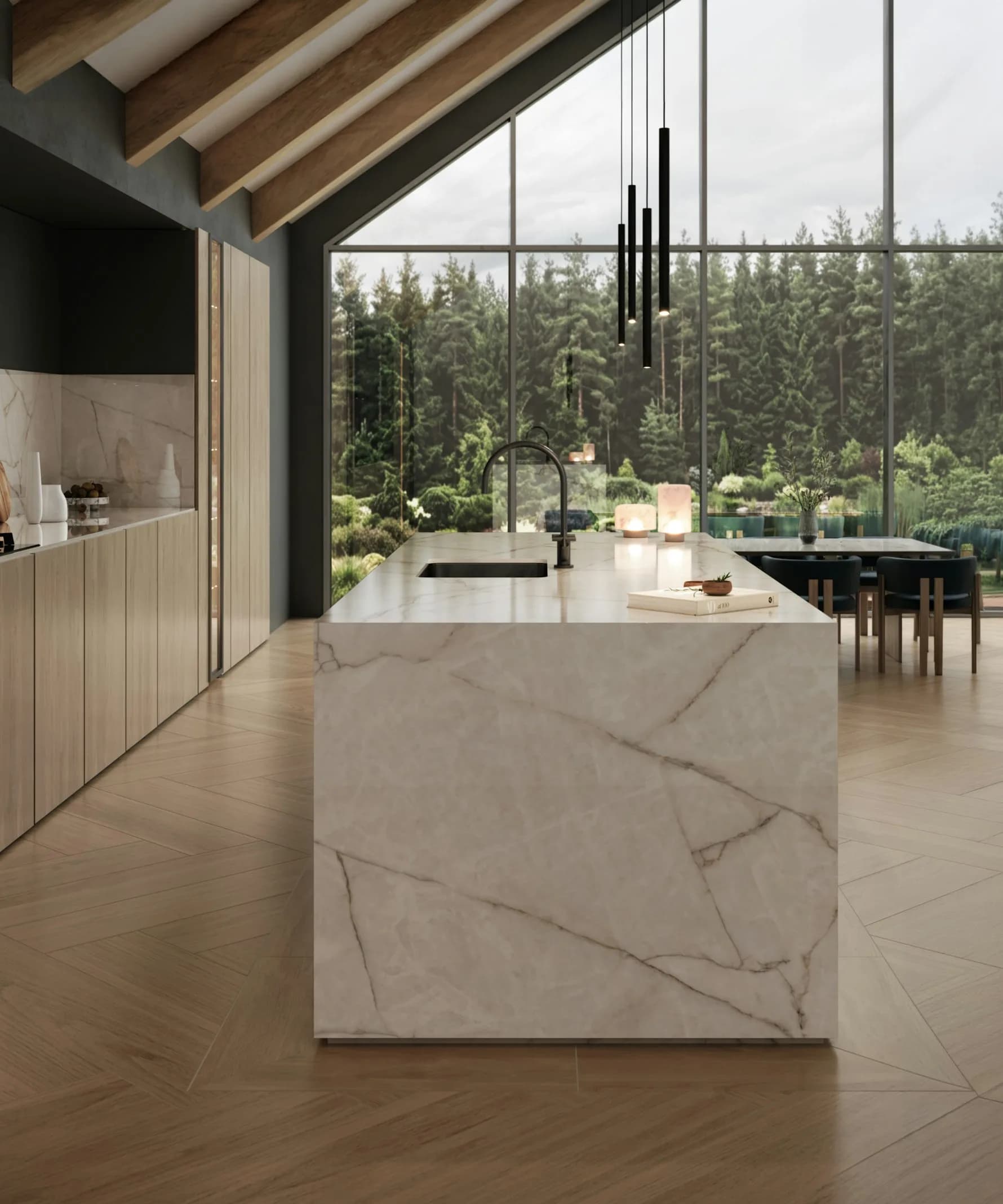 Dekton Borealis ultra kompakt tezgah uygulama örneği 2 (üretici görseli)