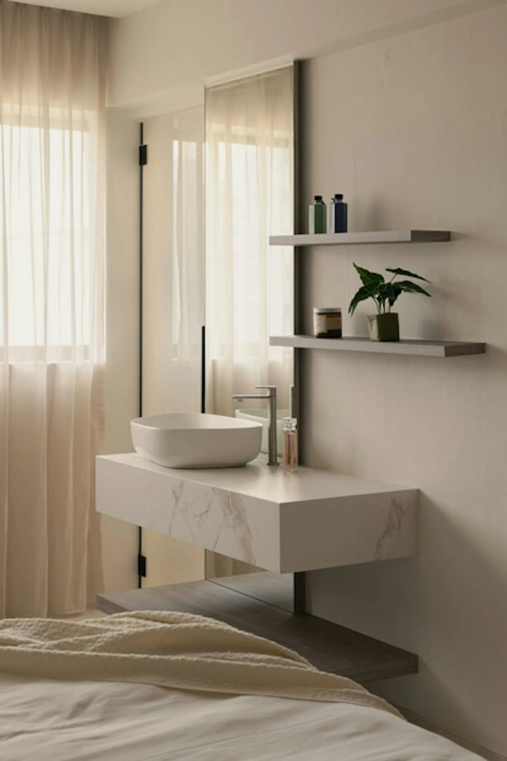 Dekton Entzo ultra kompakt tezgah uygulama örneği 3 (üretici görseli)