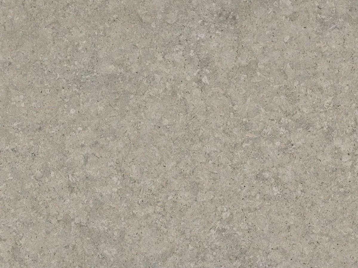 Dekton Grigio ultra kompakt tezgah, yüzey ve desenin yakın çekimi (üretici görseli)