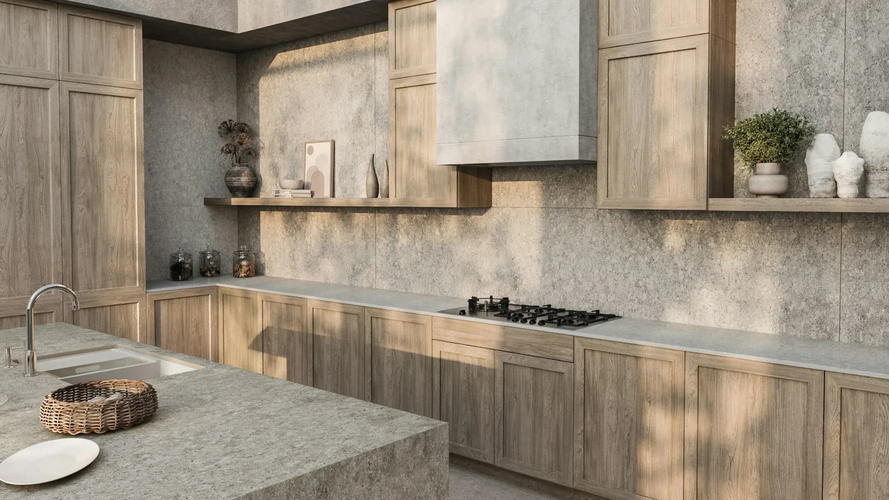 Dekton Grigio ultra kompakt tezgah uygulama örneği 2 (üretici görseli)