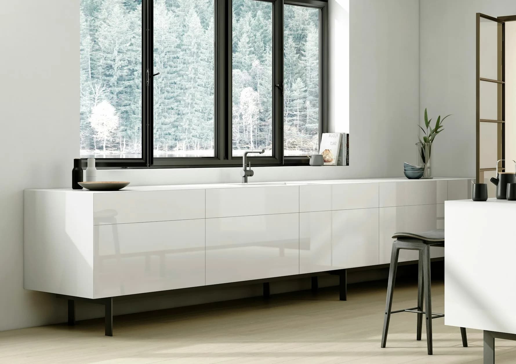 Dekton Halo ultra kompakt tezgah uygulama örneği 1 (üretici görseli)