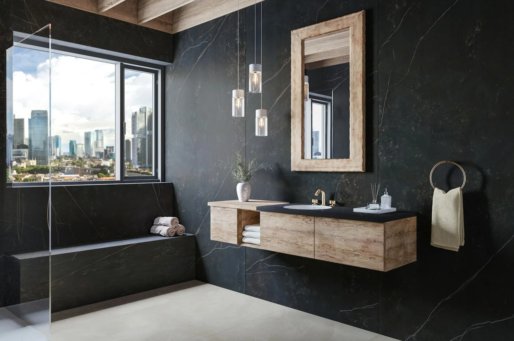 Dekton Kelya ultra kompakt tezgah uygulama örneği 1 (üretici görseli)