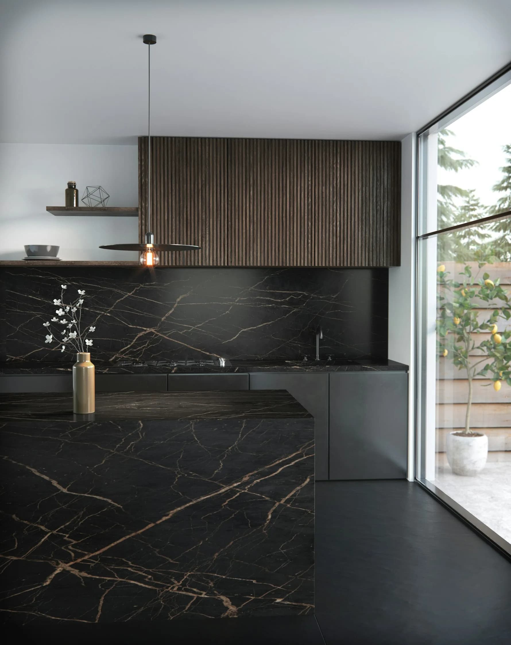 Dekton Laurent ultra kompakt tezgah uygulama örneği 1 (üretici görseli)