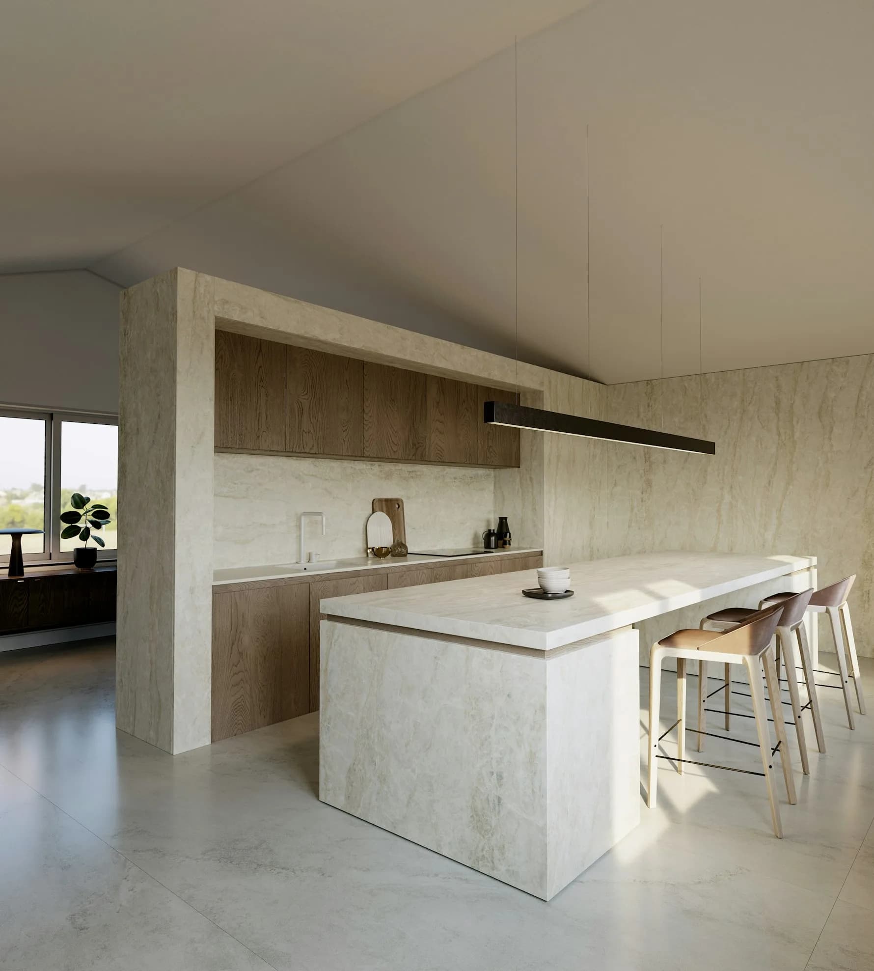 Dekton Nara ultra kompakt tezgah uygulama örneği 2 (üretici görseli)