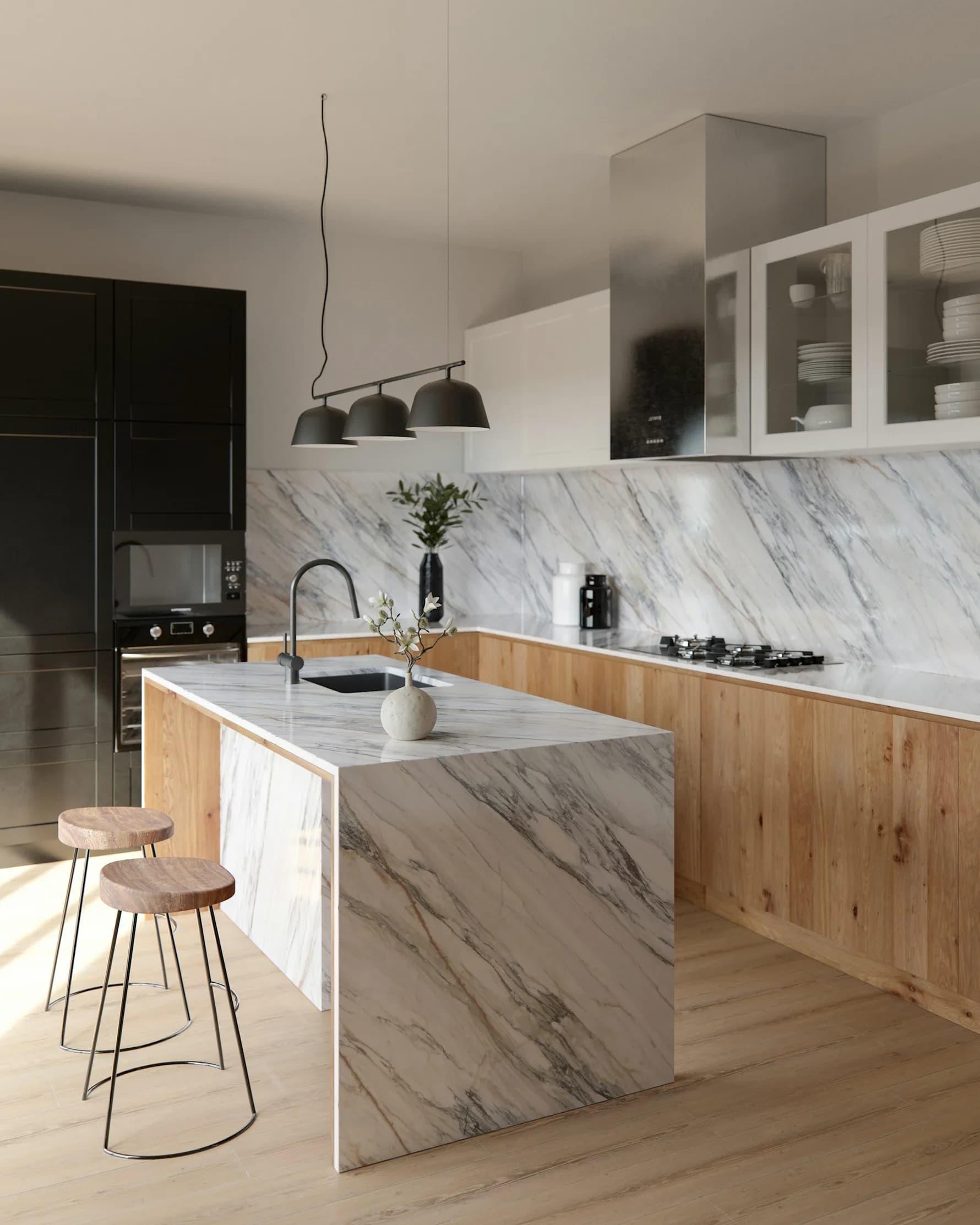 Dekton Trance ultra kompakt tezgah uygulama örneği 1 (üretici görseli)