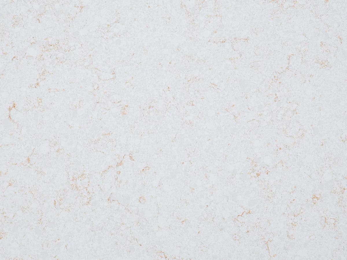 Çimstone Lebedos 345 kuvars tezgah, yüzey ve desenin yakın çekimi (üretici görseli)