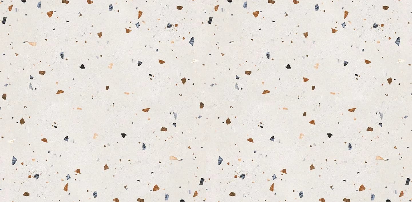 Coante Terrazzo Mezzo 10325 kuvars tezgah, plakanın tamamı (üretici görseli)