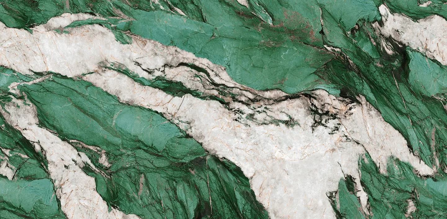 Coante Zafiro Verde 10501 kuvars tezgah, plakanın tamamı (üretici görseli)