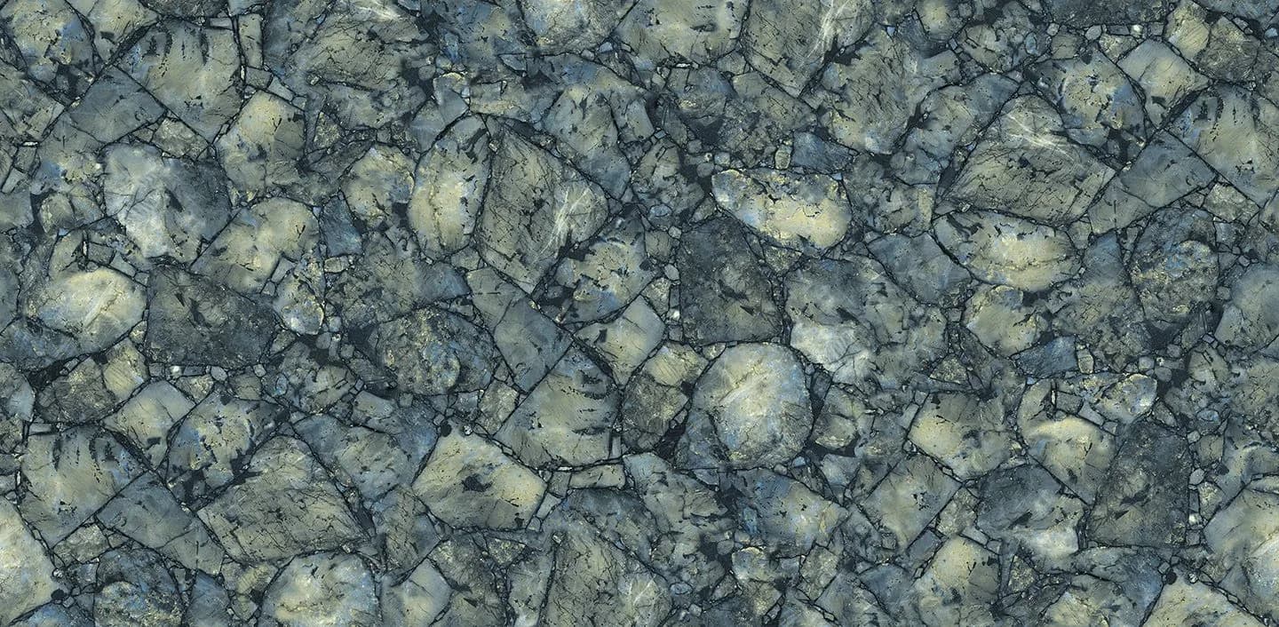 Coante Agalith Blue 10505 kuvars tezgah, plakanın tamamı (üretici görseli)
