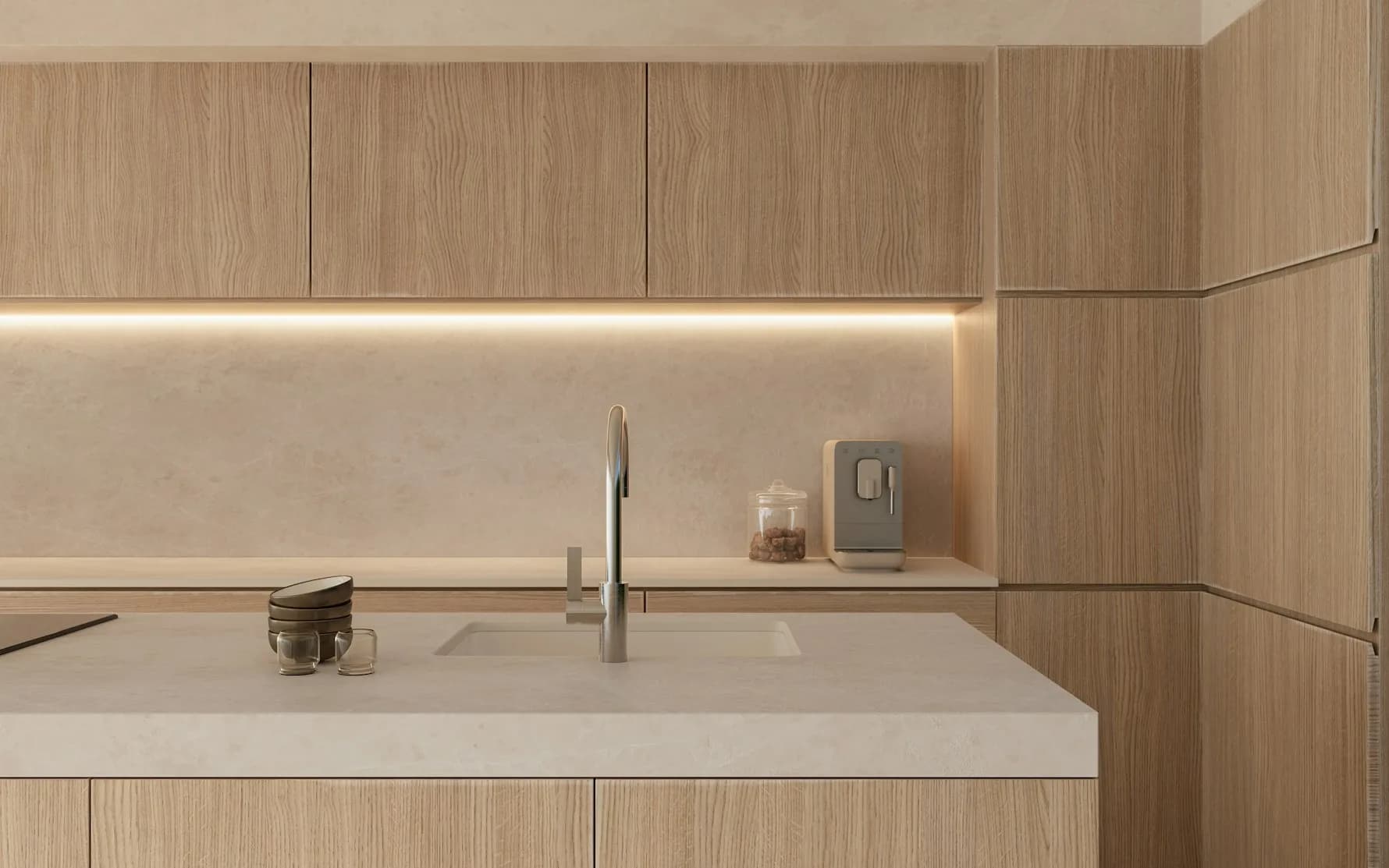 Dekton Akara ultra kompakt tezgah uygulama örneği 1 (üretici görseli)