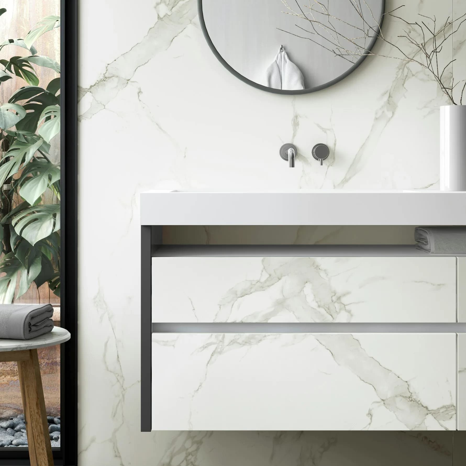 Dekton Aura ultra kompakt tezgah uygulama örneği 1 (üretici görseli)