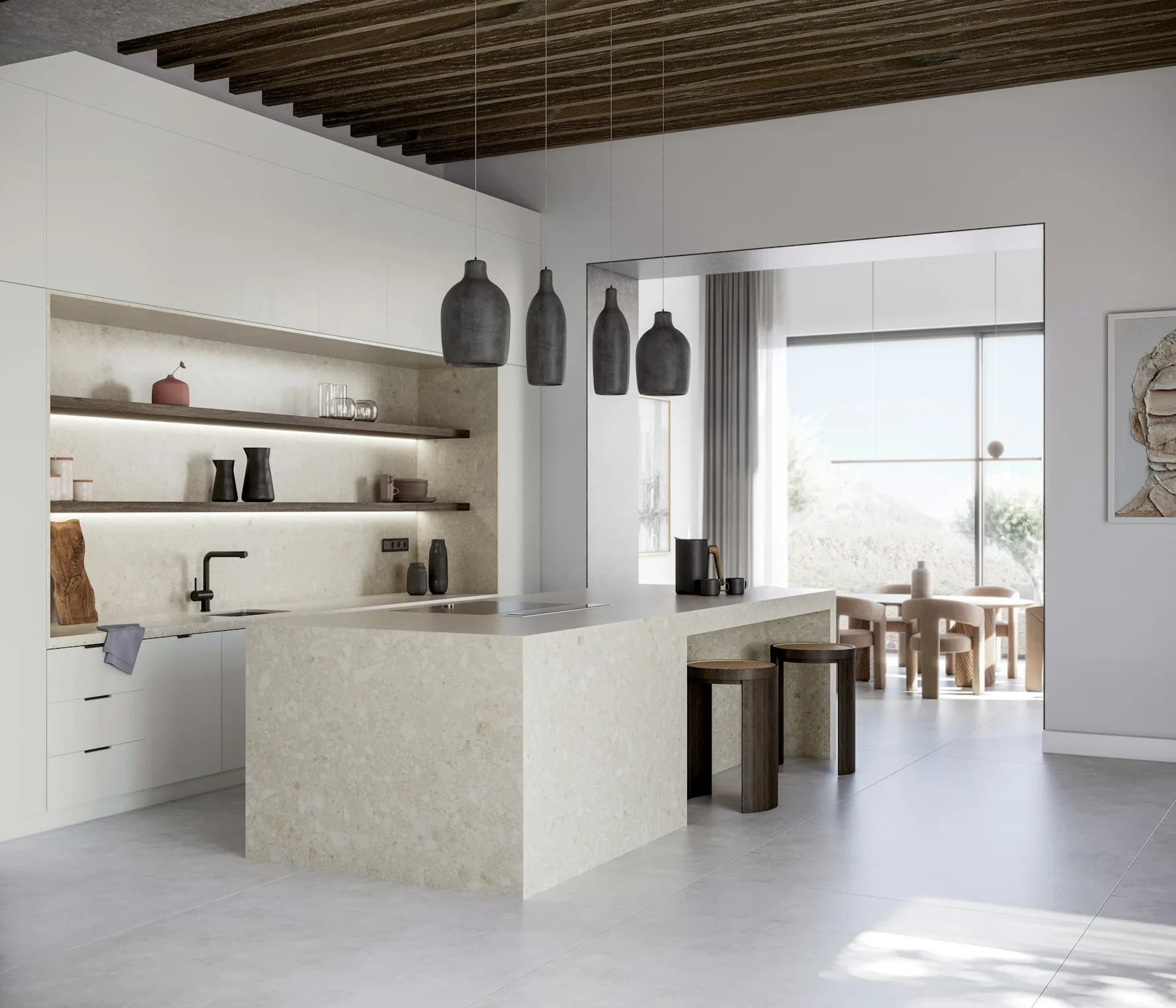 Dekton Ava ultra kompakt tezgah uygulama örneği 2 (üretici görseli)
