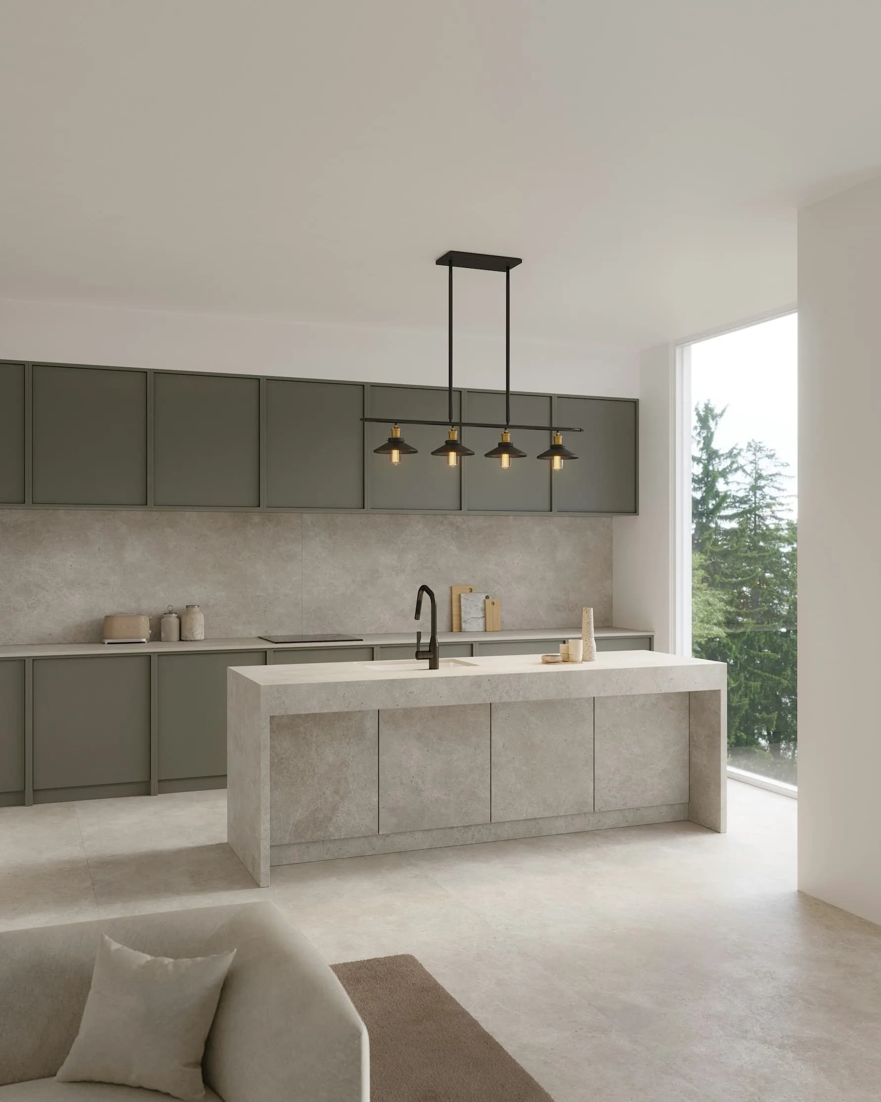 Dekton Grekk ultra kompakt tezgah uygulama örneği 1 (üretici görseli)