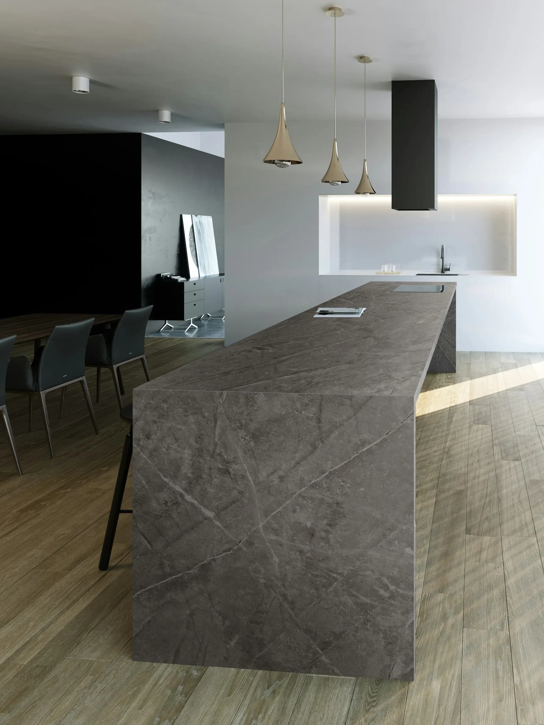 Dekton Kira ultra kompakt tezgah uygulama örneği 1 (üretici görseli)