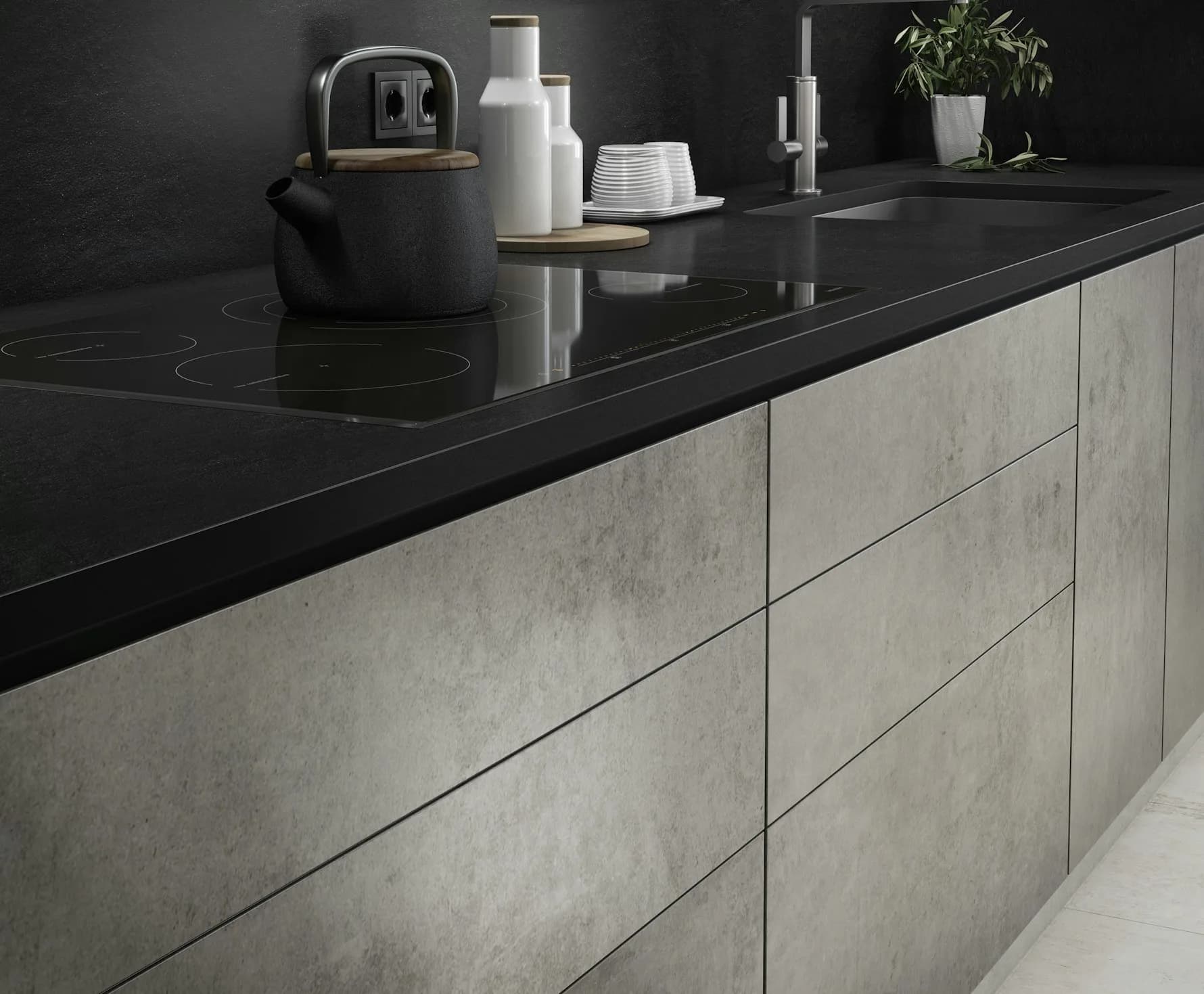 Dekton Kreta ultra kompakt tezgah uygulama örneği 2 (üretici görseli)