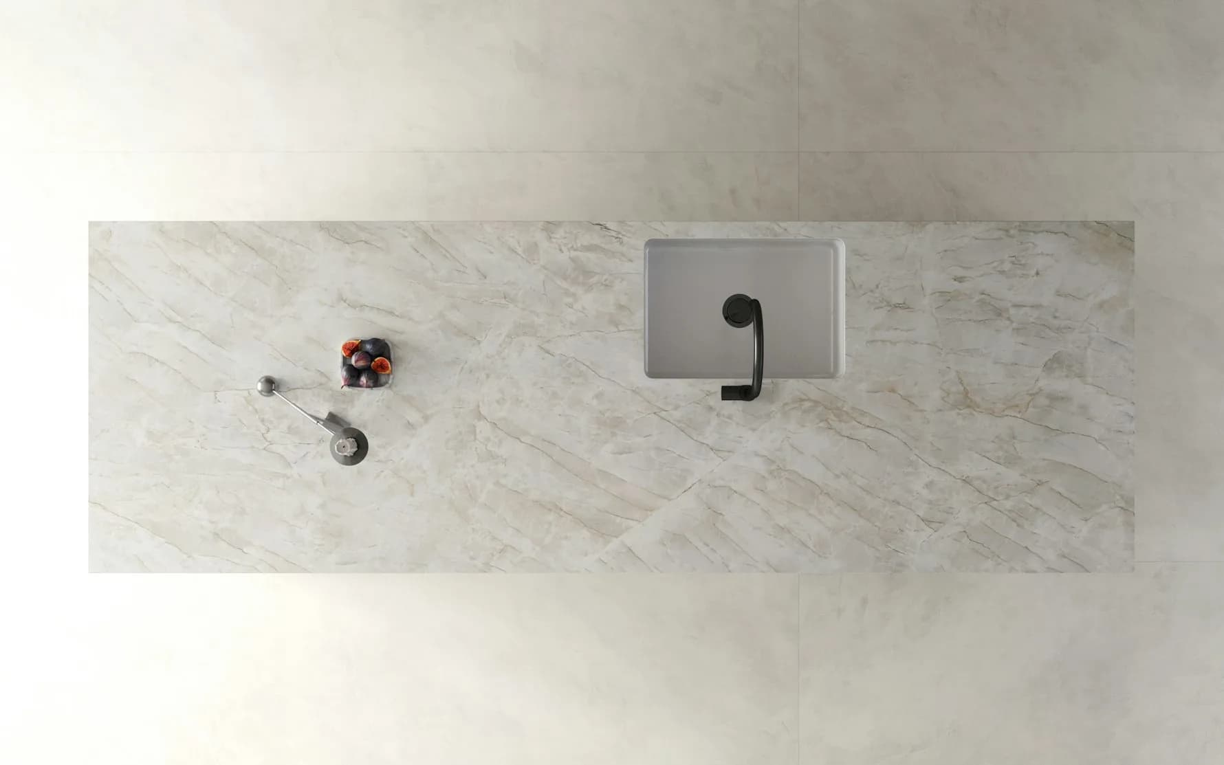 Dekton Nordal ultra kompakt tezgah uygulama örneği 2 (üretici görseli)