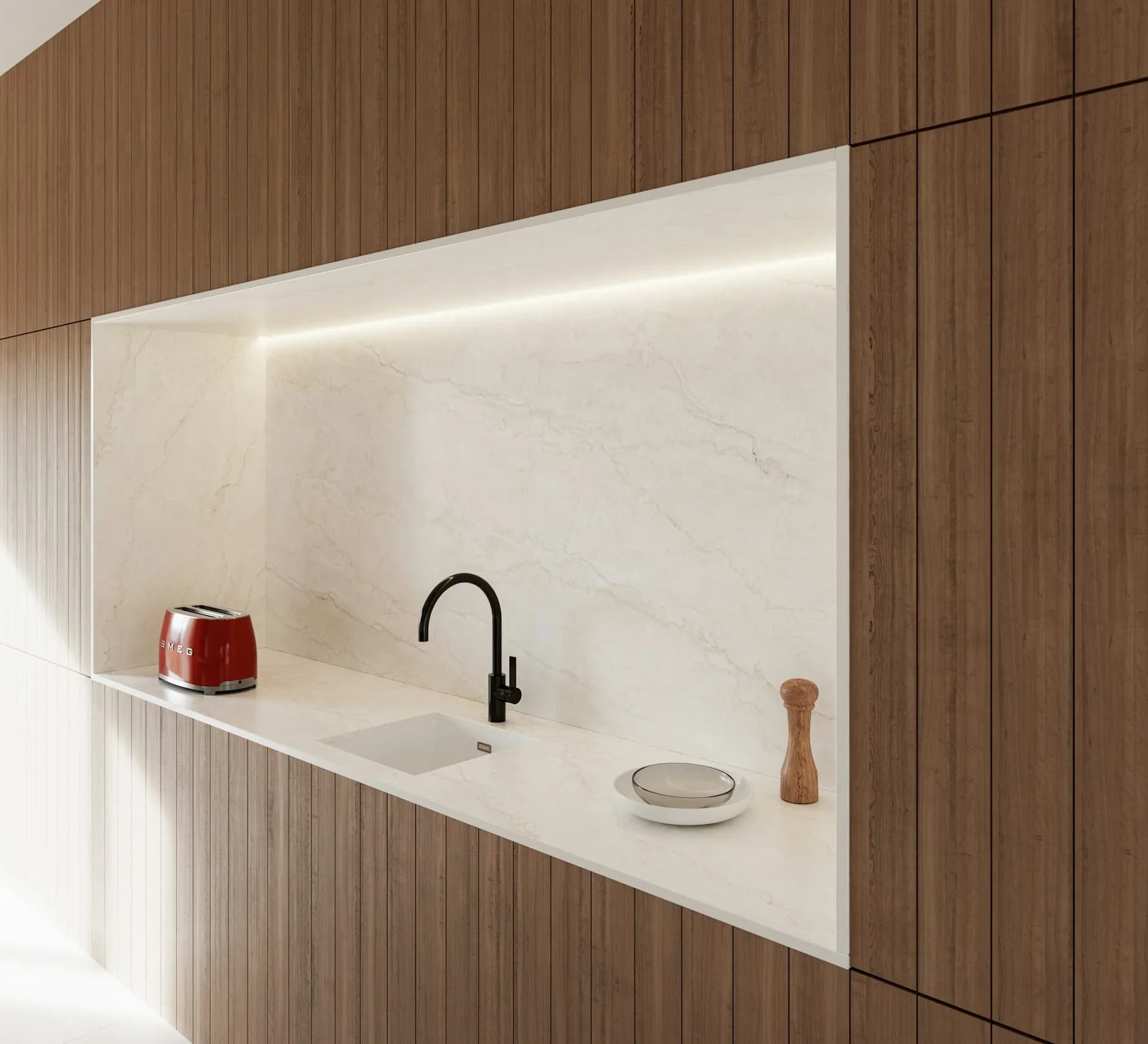 Dekton Thala ultra kompakt tezgah uygulama örneği 2 (üretici görseli)